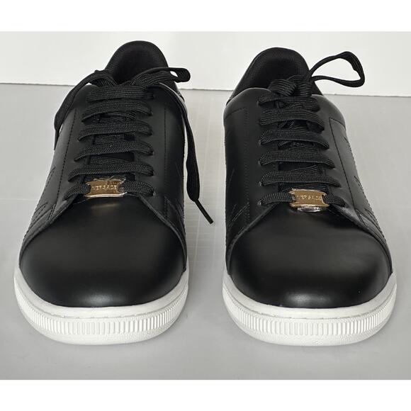 Versace Medusa Men's Black Leather Sneakers 10 US (43 Euro) 1016936 NIB - Picture 9 of 16